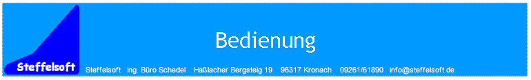 Bedienung