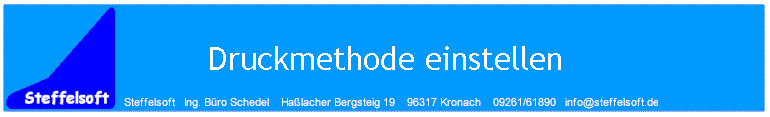 Druckmethode einstellen
